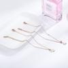 Nuevo Tobillera de Flor Estilo Coreano con Nácar para Mujer, Tobillera de Cadena de Labios de Lujo Accesible, Tobillera de Acero de Titanio, Fabricante de Joyería Pequeña