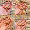 Moda nacional estilo étnico cuentas de la suerte boutique arena oro accesorios pulsera con bolsa de perlas pulsera de calabaza dragón joyería diy