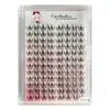 Pestañas Postizas Segmentadas de Gran Capacidad con Cabello Termofusionado, Pestañas DIY Autoinjertables, Tridimensionales, Suaves y Cómodas para Mujeres