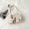 Bolso Femenino de Nicho Elegante y de Alta Calidad de Shuai Mi, Moda Estilo Coreano Bolso Simple de Hombro o Axila, Bolso de Viaje de Moda Retro