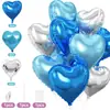 Globos Rosas con Forma de Corazón Transfronterizos Decoración para San Valentín, Compromiso, Cumpleaños, Baby Shower Arreglo 10 Piezas de Globos de Corazón