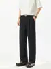 Nuevos pantalones casuales de verano, de seda fresca con textura, corte ajustado, holgados, estilo coreano, modernos y versátiles para hombre
