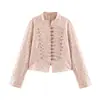 AliExpress transfronterizo Primavera 2026 Nuevo Ajuste Delgado Moda Estampado Floral Traje Delgado Chaqueta 4341706