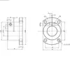 Suporte de Flange para Eixo Guia Tipo Aberto em Aço Niquelado Base de Fixação para Eixo Leve STHWCB para Fabricação de Zhejiang