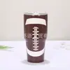 Nova Caneca Térmica Cruzada Impressa para Manter Frio e Gelo, Isolamento Térmico e Conservação de Frio em Aço Inoxidável de Camada Dupla, Portátil para Carro