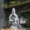 Decoración de Buda para salón de té con flores de jardinería china, pecera Sakyamuni, paisajismo, entrada de casa, Buda
