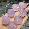 Pingente de Buda de Calcedônia Rosa Natural, Ornamento Pendente de Buda Maitreya Barrigudo de Ágata Rosa Gelo Alto, Joia com Pingente de Buda de Ágata