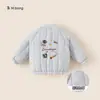 Roupas Infantis Bangxuan Inverno Novas Roupas Quentes Tops Infantis Algodão Bordado Cartoon Jaquetas de Meninas Roupas de Algodão para Meninos