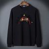 Estação Europeia indústria pesada suéter de strass masculino outono e inverno marca popular pulôver gola redonda camisa básica produtos europeus tamanho grande casaco grosso