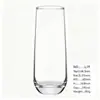 Vaso de vidrio de alta transparencia Jindalai para uso doméstico, vaso simple para agua, vaso para jugo, taza multifuncional para café, taza de lujo ligero estilo ins