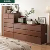 Armário de gavetas de quarto de luxo, armário de armazenamento ao pé da cama, armário de armazenamento de chão, montado na parede, combinação de grande capacidade atualizada