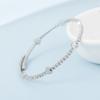 Direto da fábrica pulseira de contas de cobre com strass europeu e americano camada única simples amor borboleta pulseira de diamantes uma variedade de atacado