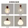 Lámpara Colgante LED de Vidrio Estilo Vintage para Dormitorio Mesita de Noche, Comedor Bar, Entrada y Pasillo, Estilo Americano de Mediados de Siglo