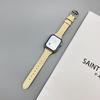Cós Fino Colorido Padrão Lichia Tira de Couro Adequado para Apple Watch iWatch 12ª Geração 11/10Se