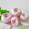 Molde de silicona para vela perfumada con rosa Austin, vela de flores, jabón hecho a mano, piedra perfumada, adornos de yeso