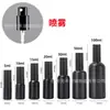 Frasco de óleo essencial preto brilhante de alta qualidade 10ml 5ml frasco de óleo essencial de vidro preto à prova de luz frasco spray de óleo essencial frasco vazio alta qualidade