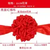 Fabricante Flor Vermelha Grande Bola de Flor Vermelha Tecido de Seda Entrega de Carro Inauguração Comemoração de Abertura Casamento Hortênsia Bola de Flor para Corte de Fita