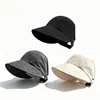 Sombrero de Protección Solar para Mujer, Nuevo Estilo de Verano, Sombrero de Sol de Parte Superior Abierta, Resistente a Rayos UV, Sombrero de Sol para Viajes al Aire Libre, Sombrero de Playa