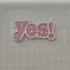 Mismo estilo que Xiaohongshu Sí letra plástico accesorios DIY funda de teléfono Crocs pinza para el pelo pegatinas creativas para refrigerador accesorios
