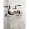 Colgador de Baño Estante de Almacenamiento para Inodoro sin Perforaciones Estante para Almacenar Toallas para Ducha Puerta de Vidrio en stock