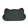 Tapete para Comida de Gato Tapete de Silicona para Comida de Mascota Impermeable Antideslizante Tapete para Alimentación de Mascotas Borde Elevado Almohadilla para Plato de Gato Grado Alimenticio