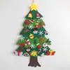 Feltro de Fábrica Estéreo Presente de Natal Não Tecido Árvore de Natal DIY Livro Velcro Suprimentos de Feriado Feito à Mão