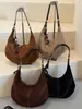 Bolso de hombro para axila de color sólido mate de nicho vintage, nuevo modelo principios de otoño 2026, bolso de mano estético de alta gama para ir al trabajo, bolso tote pequeño de moda