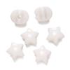 Cuentas perforadas de dos colores con forma de estrella de cinco puntas en forma de gelatina acrílica, para hacer pulseras, collares y accesorios con cuentas.