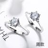 Anillo Concepto Nuevo Anillo de Plata de Ley 925 Ocho Corazones y Ocho Flechas Propuesta Anillo de Boda Fabricante Mayorista