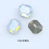 Dongzhou K9 Octagonal Geométrico Diamante DIY Accesorios para Joyería Aro para el Cabello Pendientes Adornos de Diamante de Cristal Diamante de Forma Especial Fondo Puntiagudo Uña de Arte Diamante
