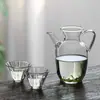 Tetera Imitación Dinastía Song con Filtro Tetera para Té Verde Vidrio Resistente al Calor Tetera Pequeña de Vidrio Mandarina Espesa Tetera de Vidrio Se Puede Calentar a Fuego Directo