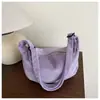 Bolso bandolera tipo dumpling de pana de estilo japonés Ins colorido moderno casual de gran capacidad para estudiantes, para ir a clases, para el trabajo, de un solo hombro para mujer