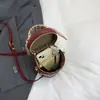 Bolsa Artística Estilo Chinês de Ombro Único 2026, Bolsa Pequena Redonda com Zíper, Bolsa Feminina, Estilo Vintage Criativo, Bolsa Feminina de Grande Capacidade