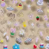 Pegatinas de Arte para Uñas Simples, Delgadas y Resistentes Estilo Y2K Populares Lindas Pegatinas para Uñas Venta al por Mayor de Fábrica Estilo Japonés Pegatinas de Flor de Graffiti