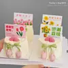 Decoración para Pastel del Día del Maestro 2025 Topper Tulipán Bud de Moda Topper para Tarjeta de Felicitación Feliz Día del Maestro