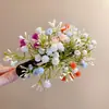 Pinza para el cabello de racimo de flores de gypsophila del mismo estilo que Liu Yifei, Pinza de pico de pato elegante y versátil, Accesorios para el cabello de nicho de lujo accesible para mujeres