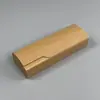 Estilo Artístico Simple de Nicho Estuche Portátil para Gafas de Almacenamiento Lujo Ligero Retro Temperamento de Alta Gama Grano de Madera Hecho a Mano Caja de Espejo