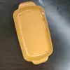 Pratos retangulares de plástico para servir rolinhos de arroz, pratos de churrasco e pratos de hot pot; uso comercial e doméstico; pratos para rolos de arroz com duas alças