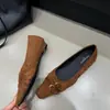 Zapatos planos de ante para mujer TLE MIKELIN de punta cuadrada y escotados, colección de otoño 2026, zapatos planos sin cordones, zapatos de abuela