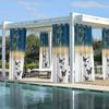 Cortina Ventana Pantalla Impermeable Exterior Comercio Exterior Transfronterizo Pabellón Moderno Amazon Transfronterizo Toldo Protector Solar Serie Bosque