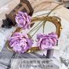 Alto nível artificial flor estrela lua rosa casamento estrada guia arranjo de flores sala estar decoração casamento decoração foto flor falsa