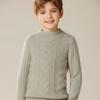 Suéter de Cachemira Grueso de Doble Hilo para Niños Niños y Niñas Cuello Semialto Cuello Redondo Suéter de Cachemira para Niños Medianos y Grandes Color Sólido Ajustado al Cuerpo Base