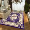 Tapete de Sala de Estar Estilo Europeu, Capacho de Entrada, Tapete Antiderrapante para Quarto, Tapete para Hall de Entrada, Tapete ao Lado da Cama, Lavável à Máquina, Veludo Cristal, Artigos de Decoração para Casa