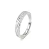 Anillos de Pareja Románticos Polaris Elemento Estrella Diseño de Banda de Anillo Texturizada Un Par de Anillos para el Dedo Anillo Abierto Versátil Ajustable