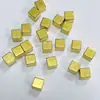 Accesorios DIY Colgantes Cuadrados Sólidos Gemelos Latón Cuadrado en Blanco Accesorios para Ropa Pendientes
