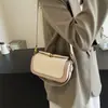 Moda Transfronteriza Bolso Cuadrado Pequeño de Alta Gama para Mujer 2025 Nuevo de Moda Textura Simple Bolso de Mano Versátil Bolso de Hombro Cruzado