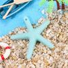 Colgante DIY de estilo mediterráneo con forma de estrella de mar de cinco dedos, artesanía de resina, estrella de mar, decoración navideña para el hogar.