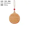 Ornamento triplo de madeira estilo retrô americano de pão de gengibre, casa de pão de gengibre, sino, floco de neve, meia de Natal, árvore de Natal, vitrine, pingente de atmosfera