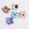 Urso de Acrílico Furo Reto Acessórios para Miçangas Acessórios DIY Materiais Artesanais Colar Chaveiro Pingente de Bolsa Atacado