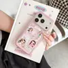 Case de Celular Rosa Suave Flor Fofa Menina Doce Maçã de Jade 18Promax Adequado para 16Pro Novo Modelo 15Pro17